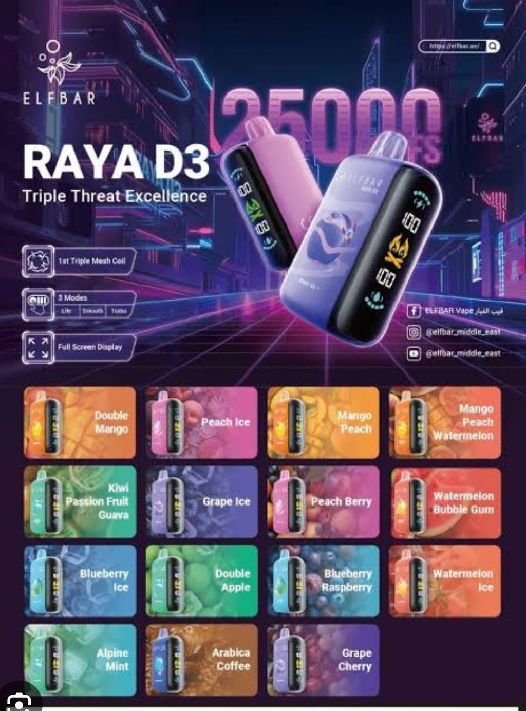 ELF BAR Raya D3