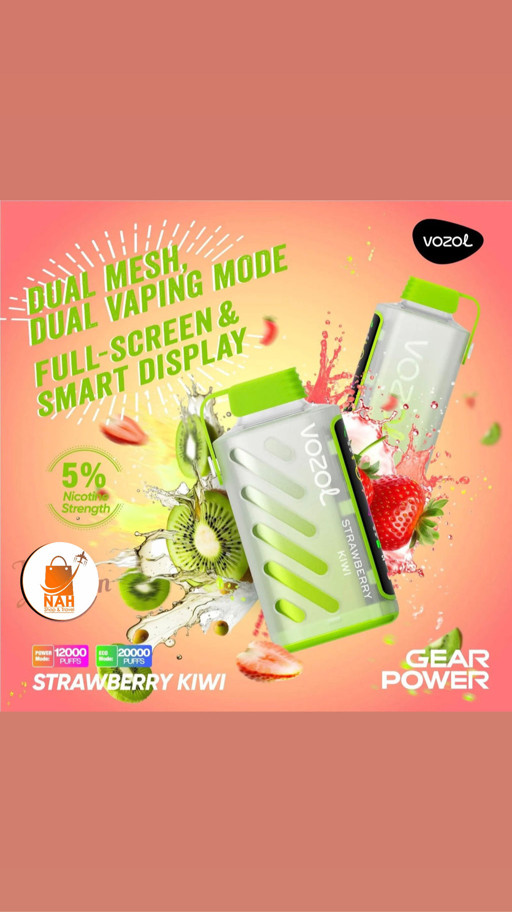 VOZOL Gear Power 20000puffs