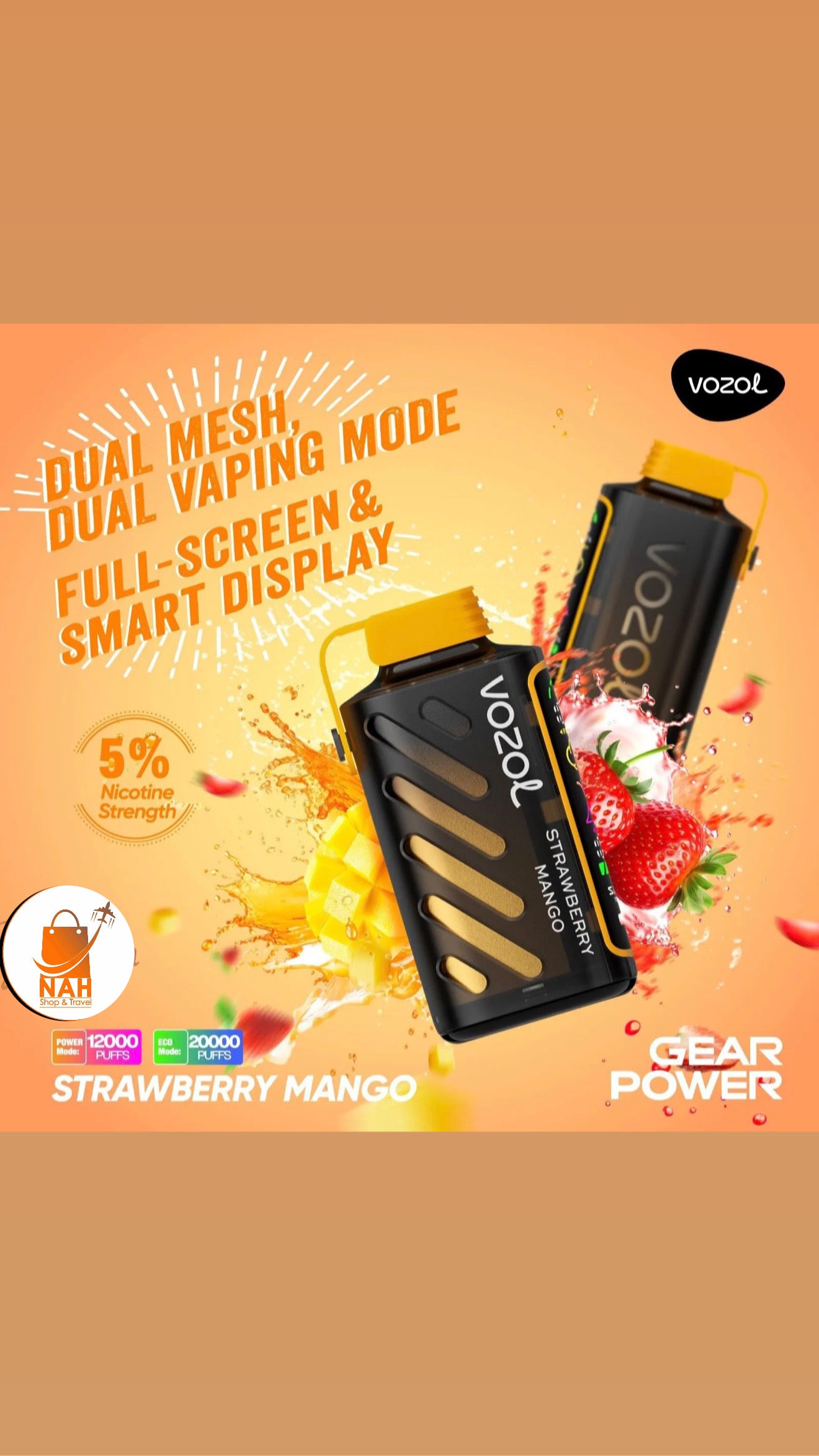 VOZOL Gear Power 20000puffs