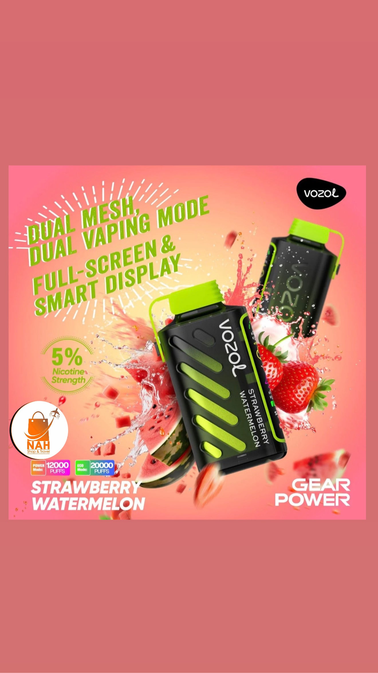 VOZOL Gear Power 20000puffs