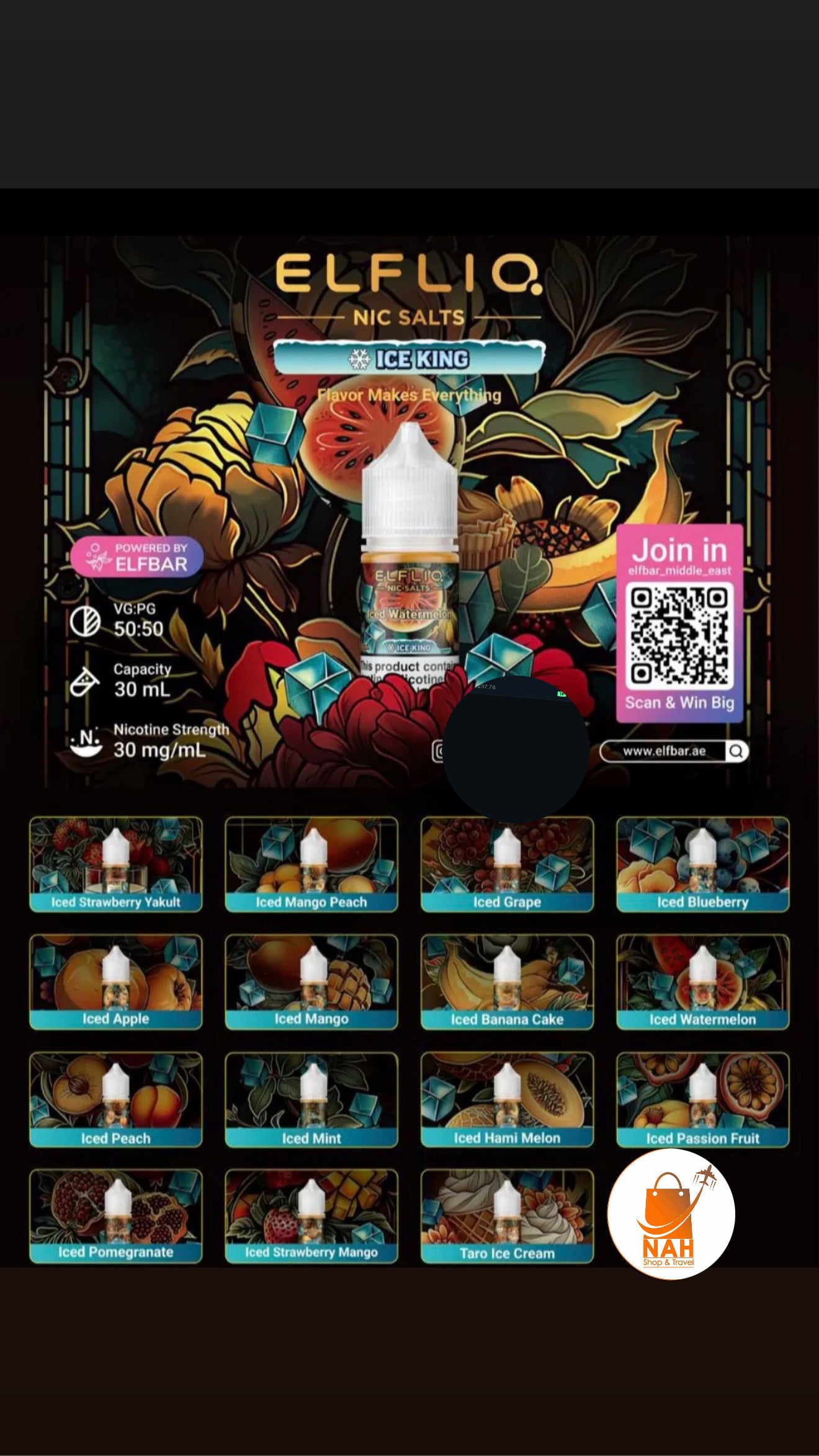 E-LIQUID ELF BAR ICE KING 30ML